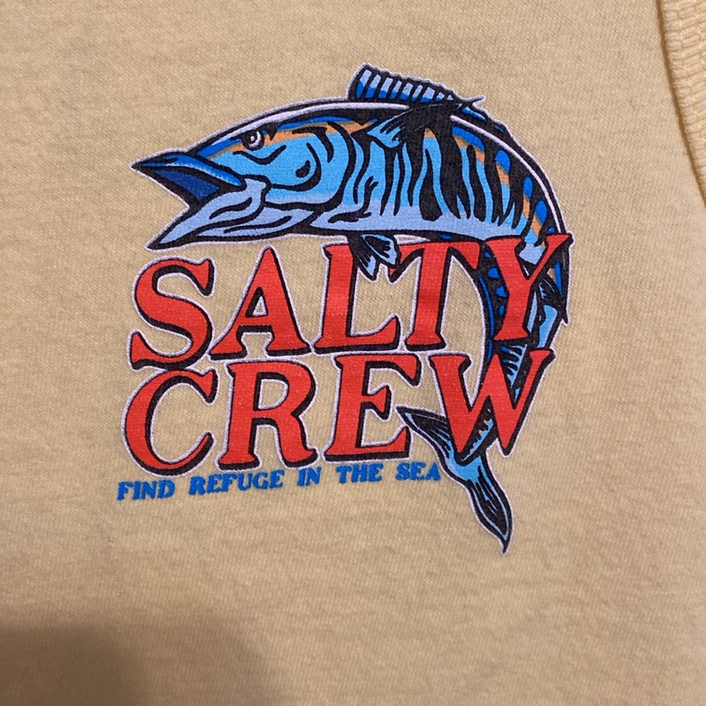Salty Crew Yellow Tank Top SZ MED - Picture 2 of 5